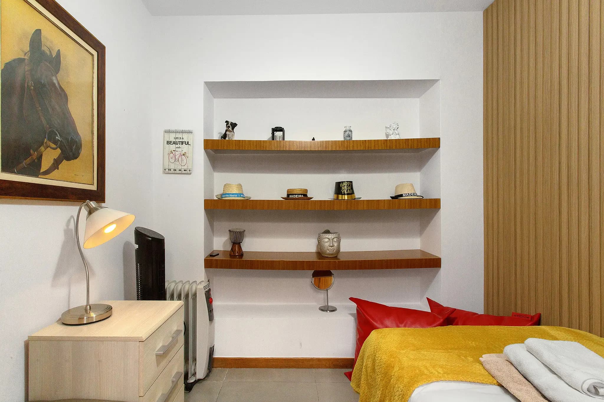 Third bedroom with desk workspace